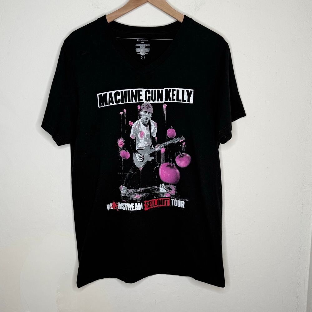 Machine Gun Kelly Mainstream‎ Sellout Tour Tee Large Black Punk Emo Band Shirt - Picture 5 of 9